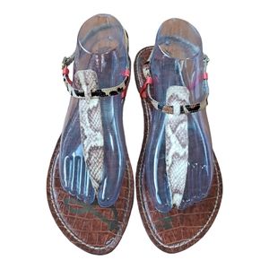 Sam Edelman Brown and Tan Sandals